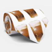 Cravate Verre de bière avec mousse (Roulé)