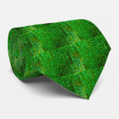 Cravate Verre fusionné vert froissé (Roulé)