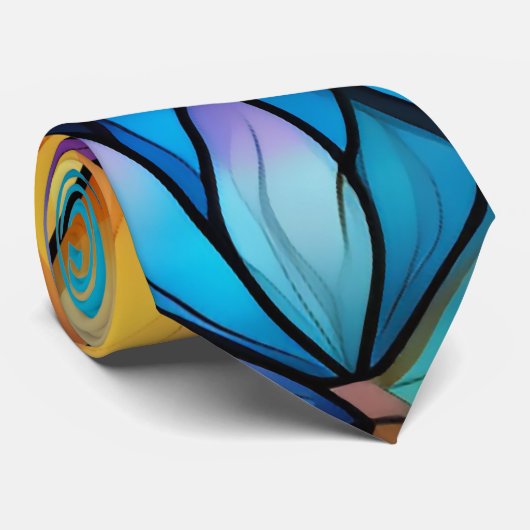 Cravate Verre Vivid, Coloré, Flambant (Roulé)