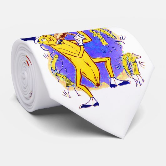 Cravate vers 1950 Banana Feuille de musique imprimé (Roulé)