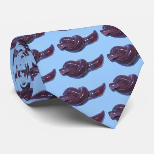 Cravate Vers bleus (Roulé)