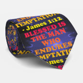 Cravate Vers de bible de 1h12 de James. (Roulé)