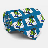 CRAVATE VERS LE BAS SKIEUR DE COLLINE (Roulé)