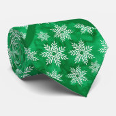 Cravate Vert Abstrait Aquarelle Snowflakes Lancer Oreiller (Roulé)