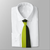 Cravate Vert acide - Noir vert (Attaché)