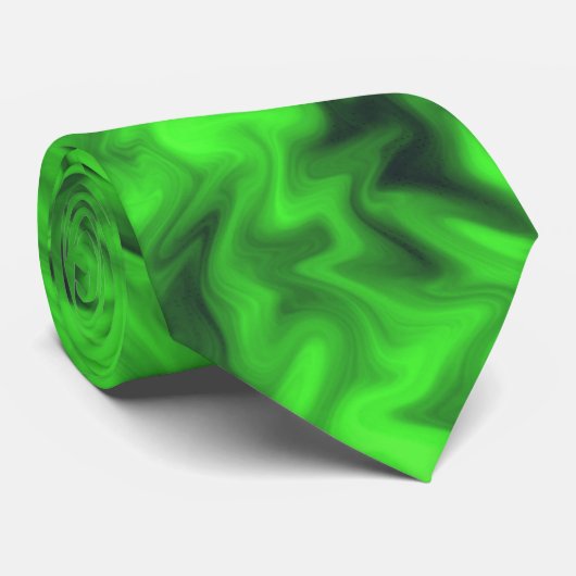 Cravate Vert ardent (Roulé)