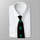 Cravate Vert avec envie (Attaché)