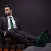 Cravate Vert Bitcoin Ethereum Crypto Icônes