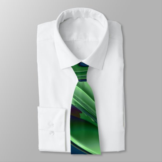 Cravate Vert bleu 4 (Attaché)