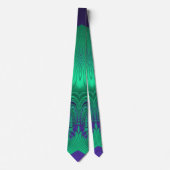 Cravate Vert brillant et violet ~ original ~ (Devant)