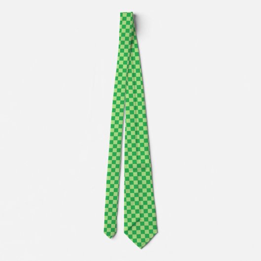 Cravate Vert Checkered (Dos)