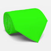 Cravate Vert citron (Roulé)