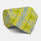 Cravate Vert citron vert turquoise et clair (Roulé)