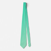 Cravate Vert cyan foncé et vert citron vert (Devant)