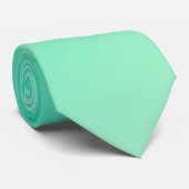 Cravate Vert cyan foncé et vert citron vert (Roulé)