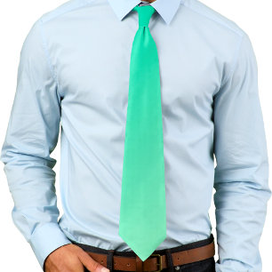 Cravate Vert cyan foncé et vert citron vert