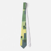 Cravate Vert d'art déco (Devant)
