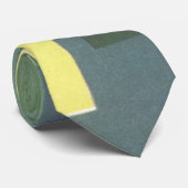 Cravate Vert d'art déco (Roulé)