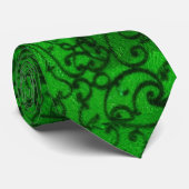 Cravate vert de défilement (Roulé)