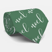 Cravate Vert de Noel | avec le manuscrit de Noël (Roulé)