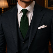 Cravate Vert émeraude luxueux texturé