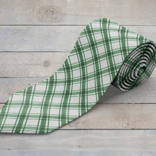 Cravate vert et blanc