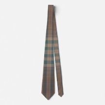Cravate vert et Brown coloré pour hommes