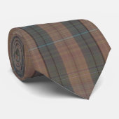 Cravate vert et Brown coloré pour hommes (Roulé)