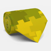 Cravate Vert et Jaune (Roulé)