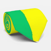 Cravate Vert et jaune (Roulé)