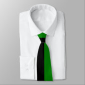 Cravate Vert et Noir Couleur Partagée (Attaché)