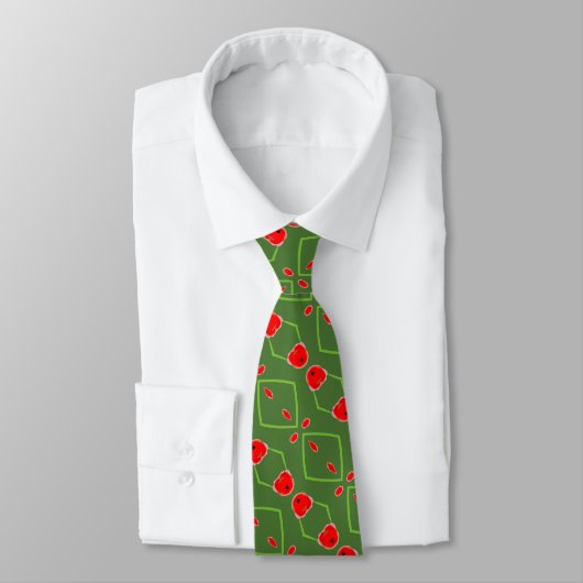 Cravate Vert et Rouge (Attaché)