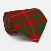 Cravate vert et rouge de plaid de tartan de (Roulé)