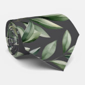 Cravate Vert Feuille Vert Nature Botanique Décontracté (Roulé)