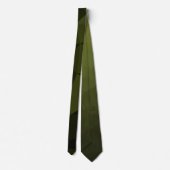 Cravate Vert foncé de l'armée noir motif de maille géométr (Dos)