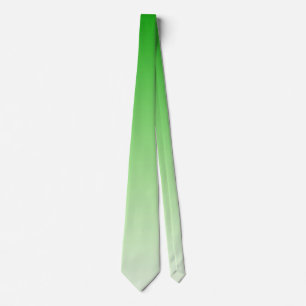 Cravate Vert foncé dégradant à Vert clair