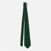 Cravate Vert forêt classique uni (Dos)