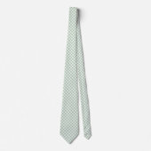 Cravate Vert Gingham Sage (Devant)