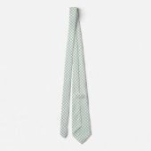 Cravate Vert Gingham Sage (Dos)