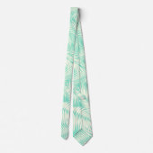 Cravate Vert hawaïen de menthe de feuille de paumes de (Dos)