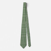 Cravate Vert Ivoire Couleur Polka Dot (Devant)