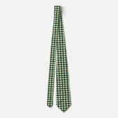Cravate Vert Ivoire Couleur Polka Dot (Dos)