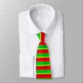 Cravate Vert, jaune et rouge. (Attaché)