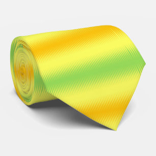 Cravate Vert jaune orange