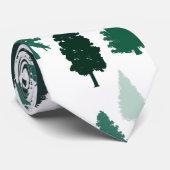 Cravate Vert Motif Pine Tree (Roulé)