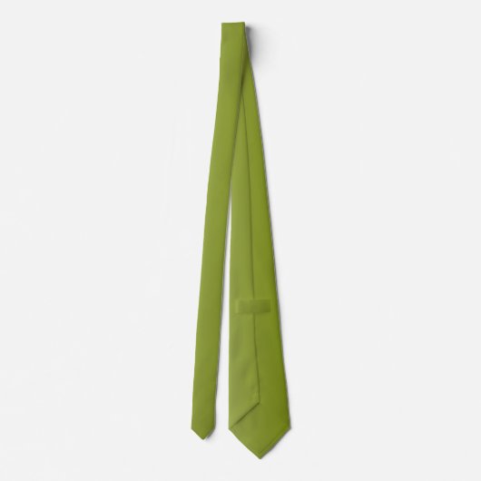 Cravate Vert olive (Dos)
