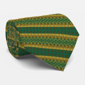 Cravate Vert or - Moderne (Roulé)