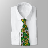 Cravate Vert printemps (Attaché)