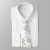 Cravate vert printemps (Attaché)