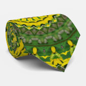 Cravate Vert, Rouge, Jaune (Roulé)